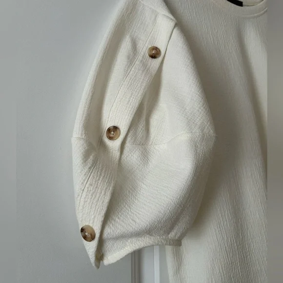 Anthropologie Current Air Los Angeles balloon sleeve top, Small, EUC - Picture 4 of 4